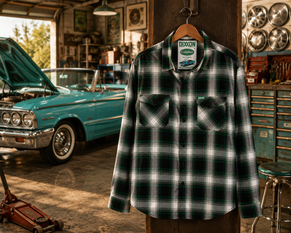 Dixxon Flannel Company Callahan Women's 2X Green Black Gray Plaid Flannel Shirt